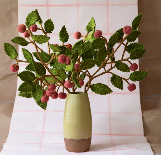 Deko Zweig rote Äpfel