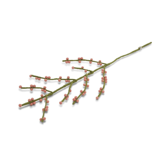 Deko Zweig mit Rosa Beeren