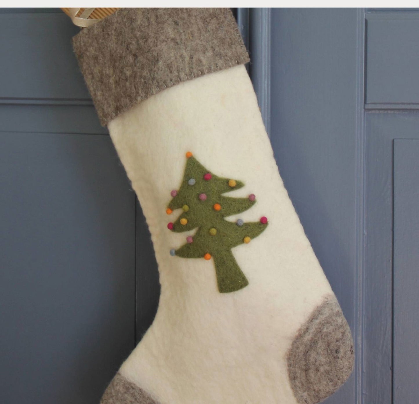 Deko Strumpf mit Baum