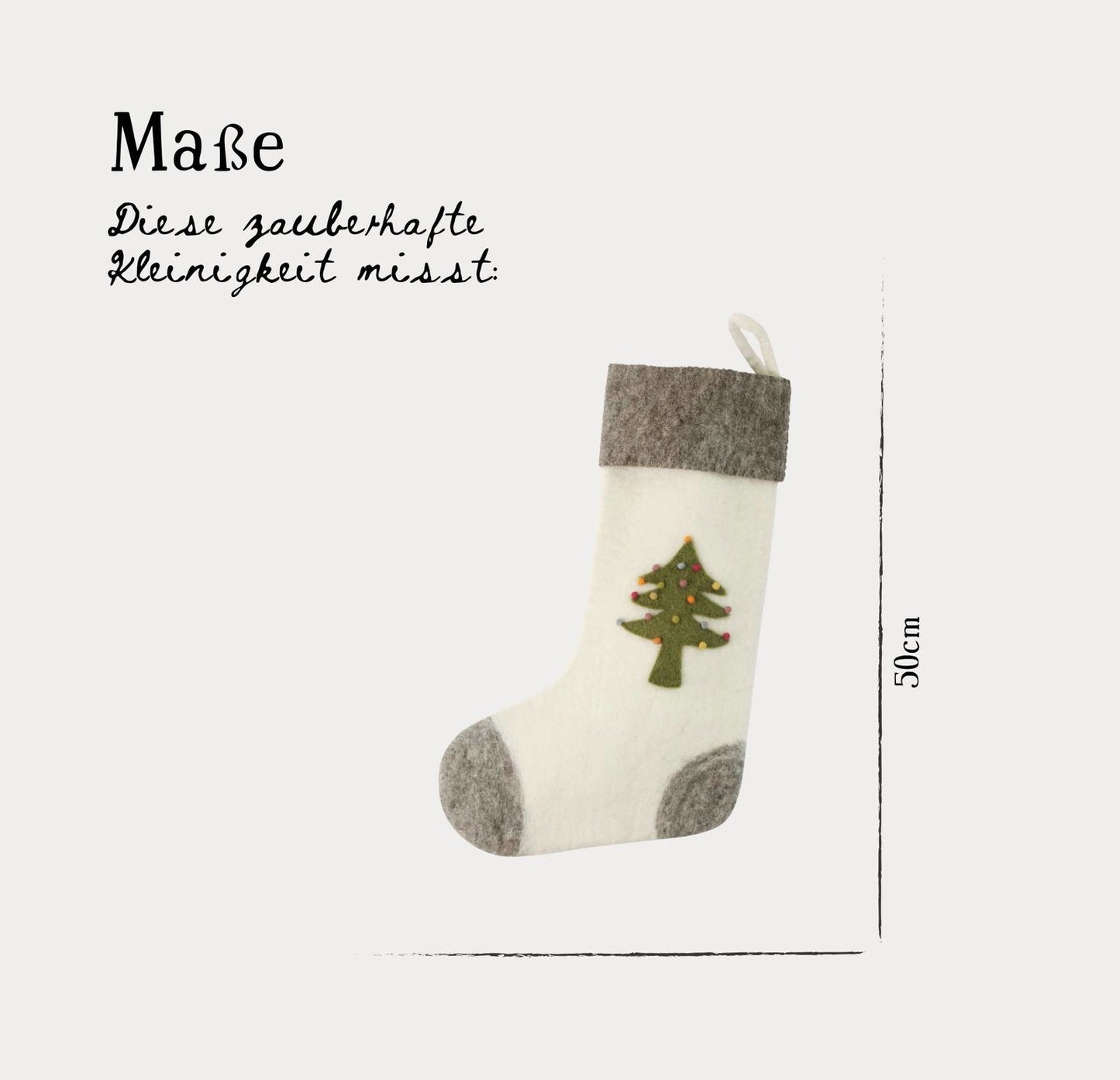 Deko Strumpf mit Baum