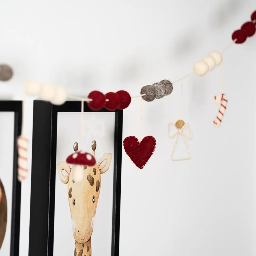 Filzlig Girlande Weihnachten 2m Gry & Sif