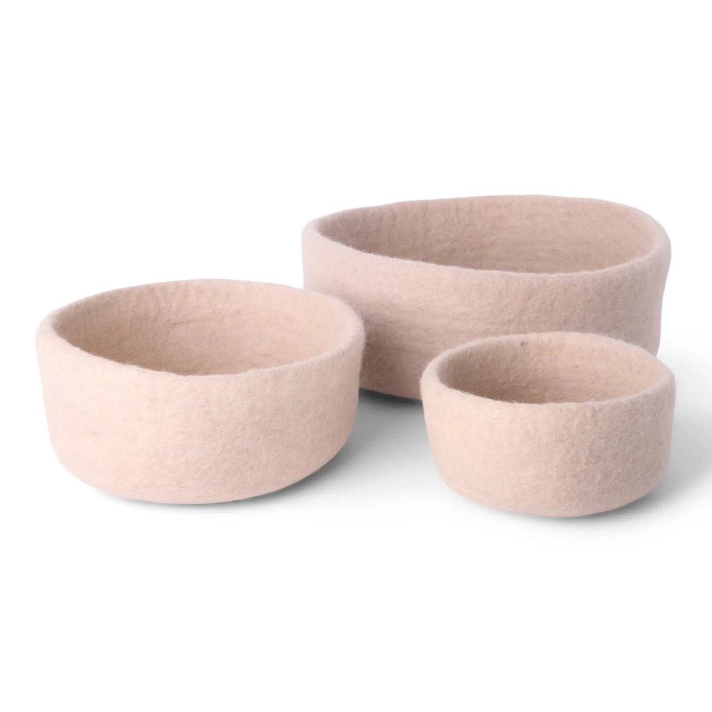 Filzlig Filzschale elfenbein 3er Set Gry & Sif