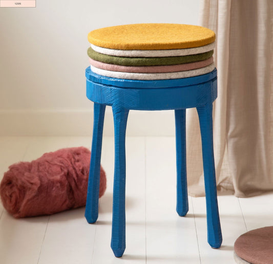 Sitzkissen rund 2er Set - Naturgraue