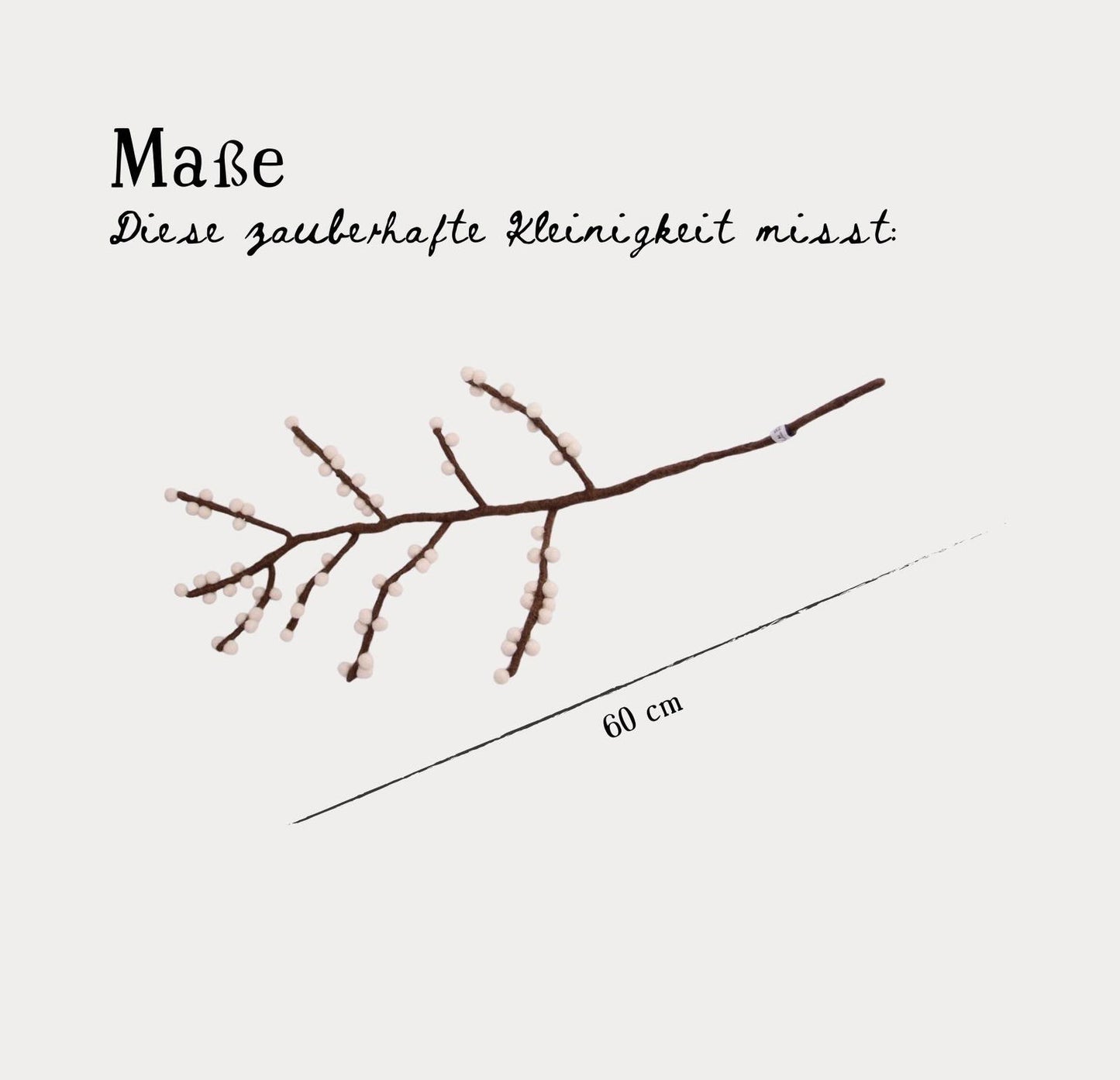 Deko Zweig Weiße Beeren