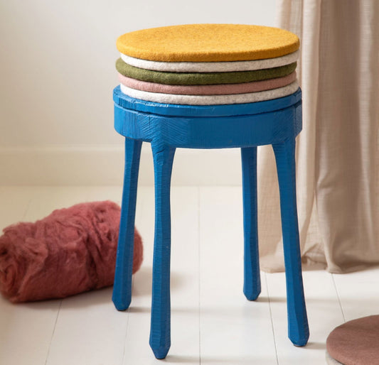 Sitzkissen rund 2er Set - Tannengrün