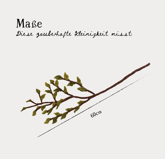 Deko Zweig grüne Blätter