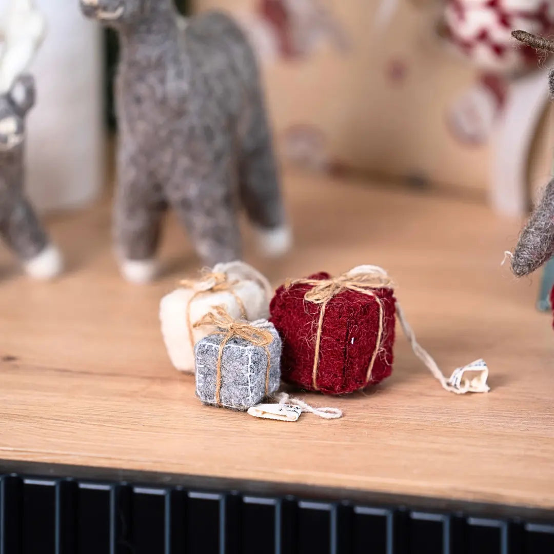 Filzlig Anhänger Weihnachtsgeschenke 3er Set Gry & Sif