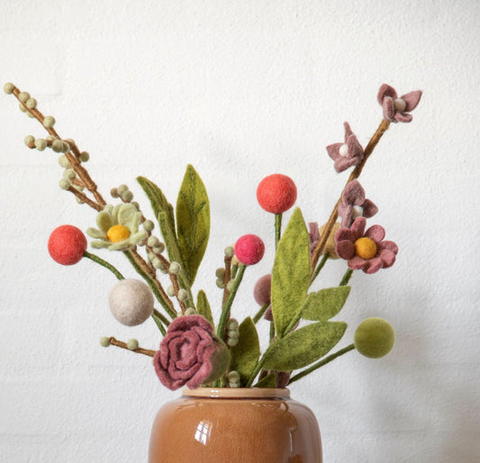 Deko Zweig Minzgrüne Beeren