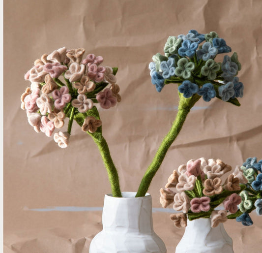 Deko Zweig Hortensie - Blassrosa - 40cm