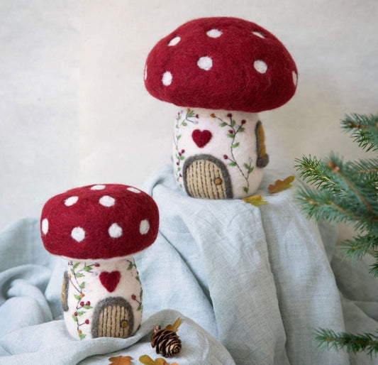 Filzdeko Pilzhaus groß