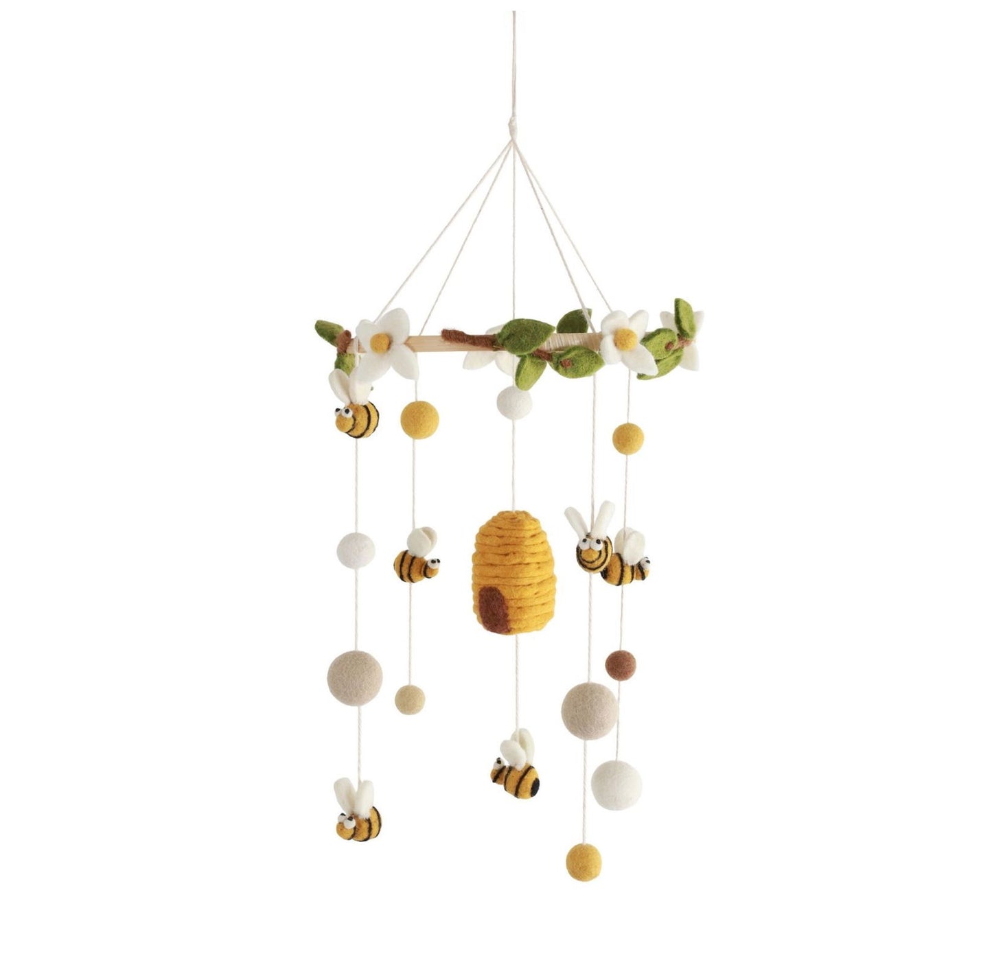 Filz-Baby-Mobile mit Bienen