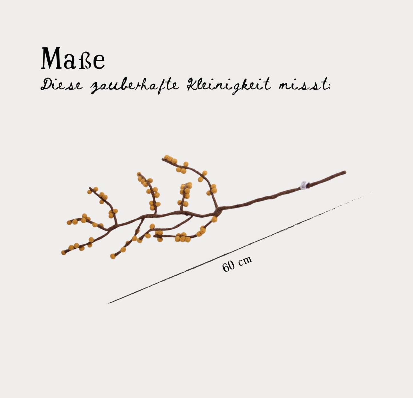 Deko Zweig Gelbe Beeren