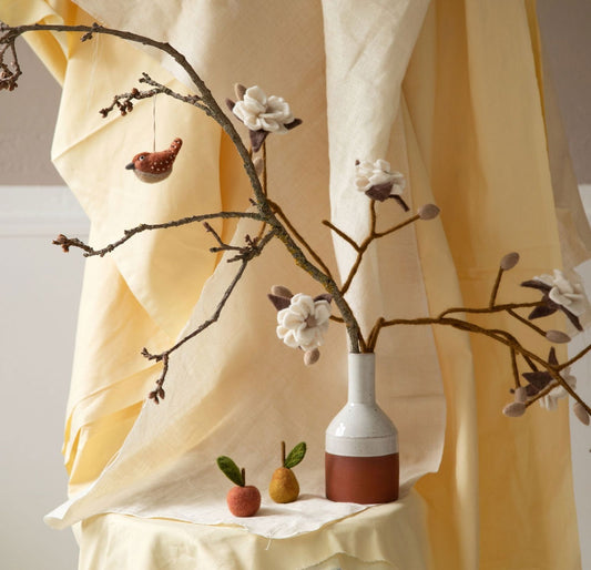 Deko Zweig Magnolie - weißer