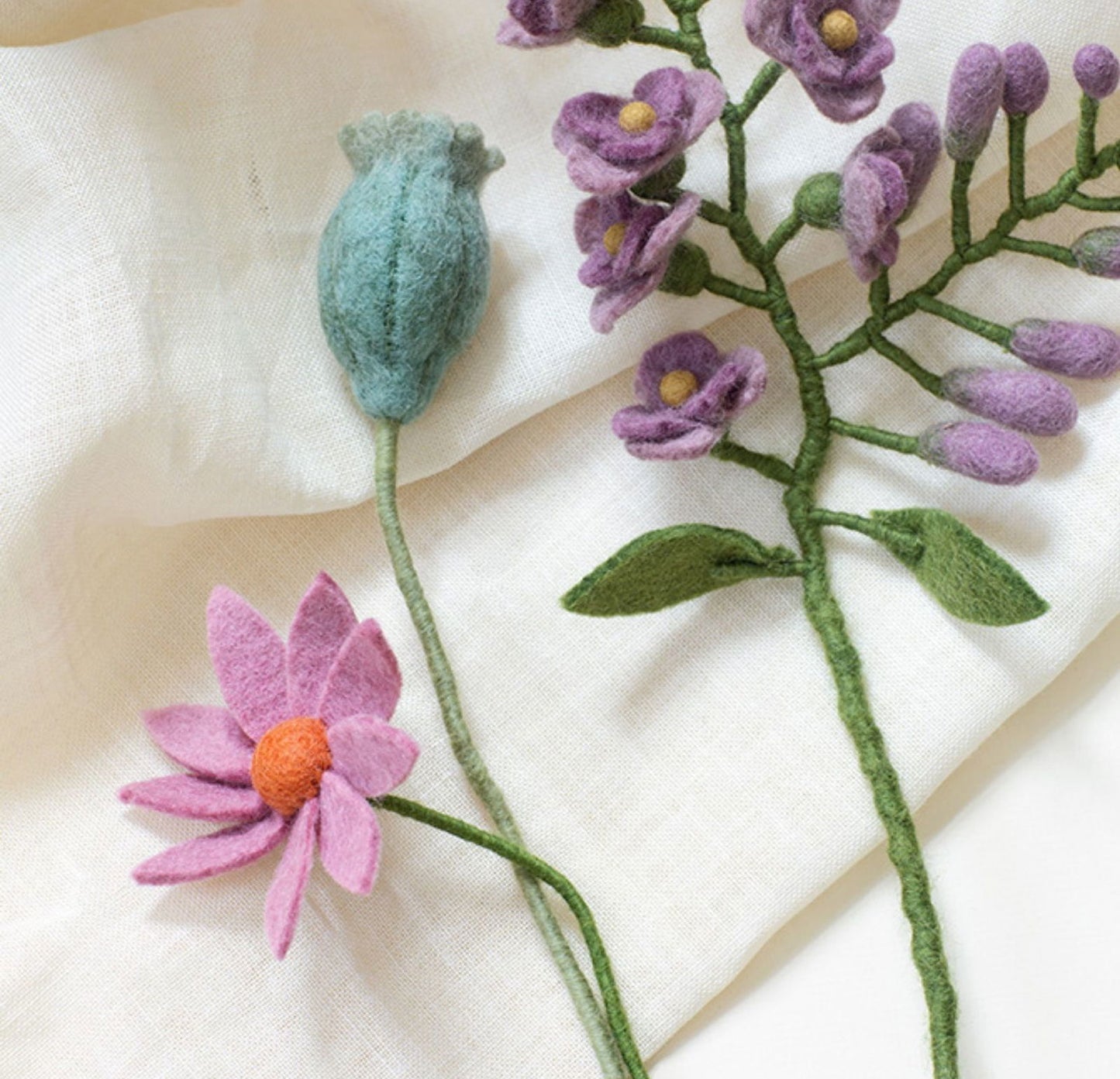 Blumenstrauß: Anju - Staubiges Violett / Hellrosa