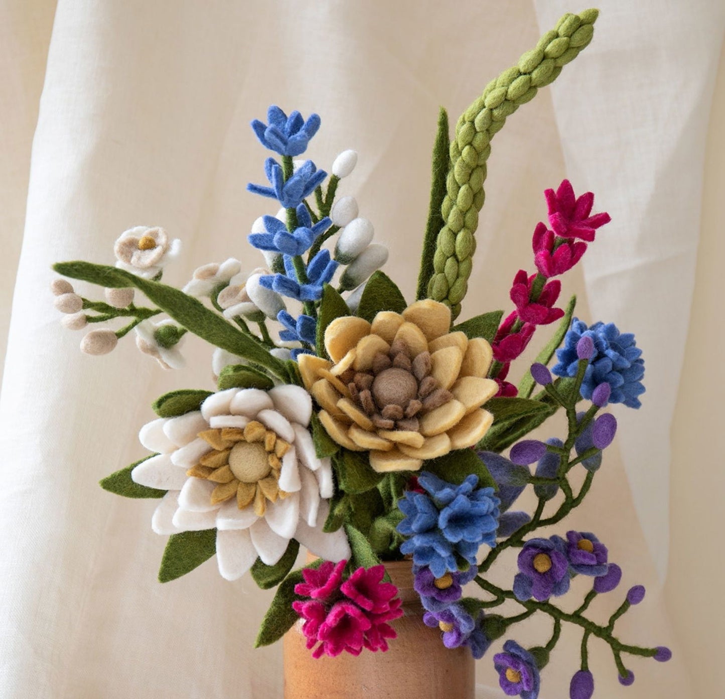Blumenstrauß: Kalpana - Blau / Cerise