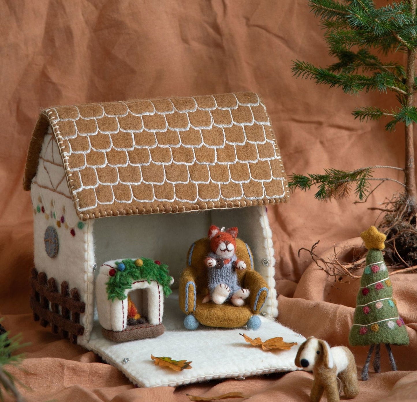 Filzfiguren Babyfuchs