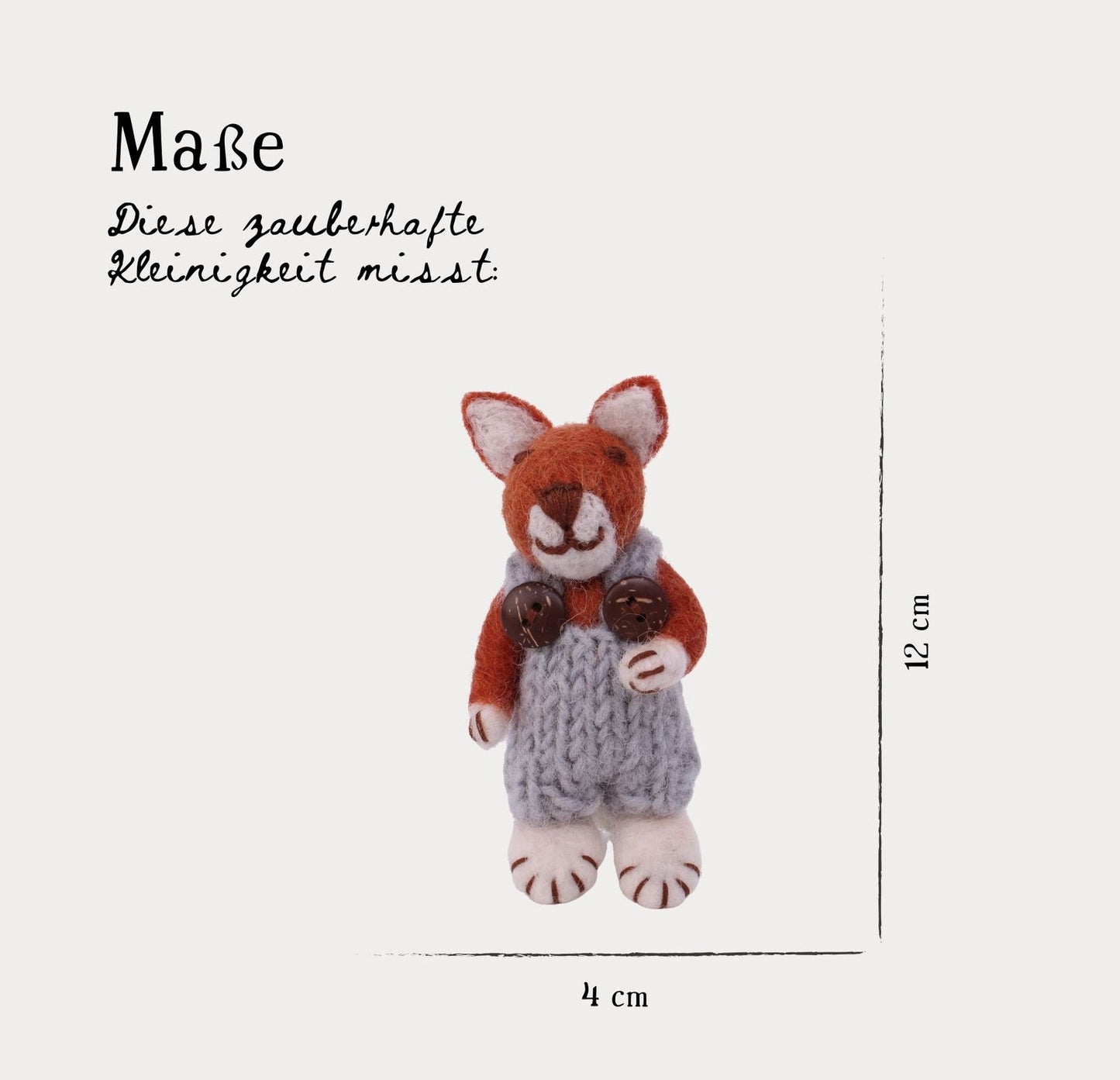 Filzfiguren Babyfuchs