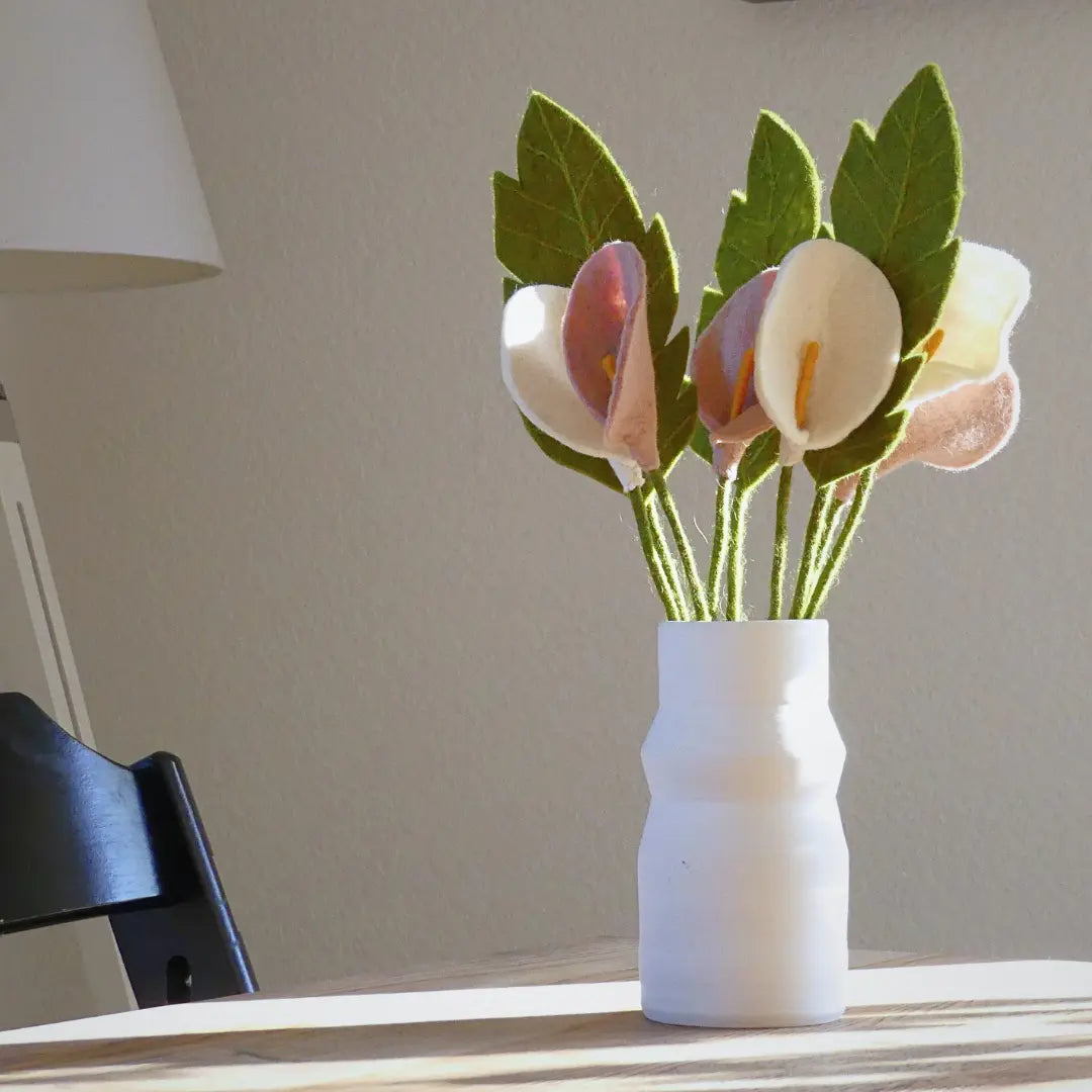 Flower - lily white set of 3