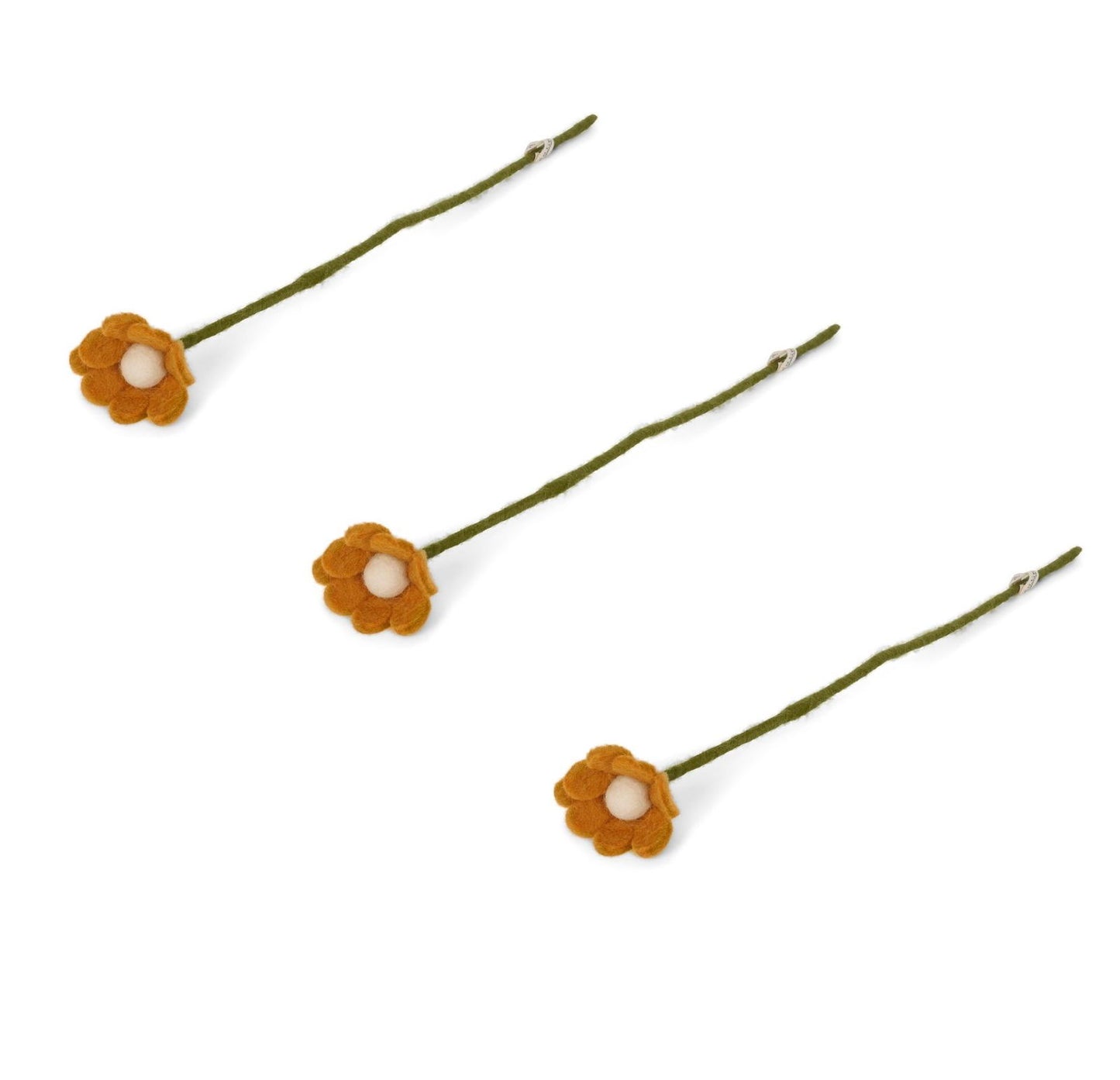 Filzblumen Anemone - Gelbe - 3er Set