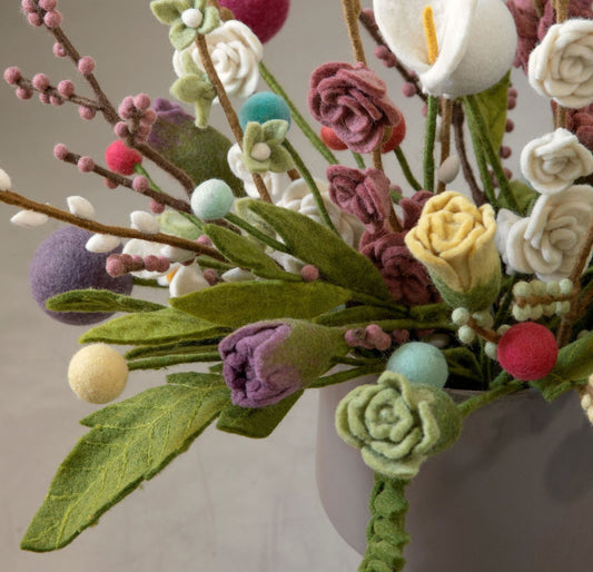 Großes grünes Blatt – 3er-Set - Dunkelgrün