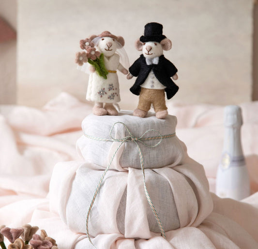 Filzfiguren Maus – Bräutigam & Braut