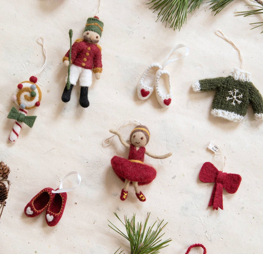 Weihnachtsbaumanhänger Ballerina  & Nussknacker 3er Set