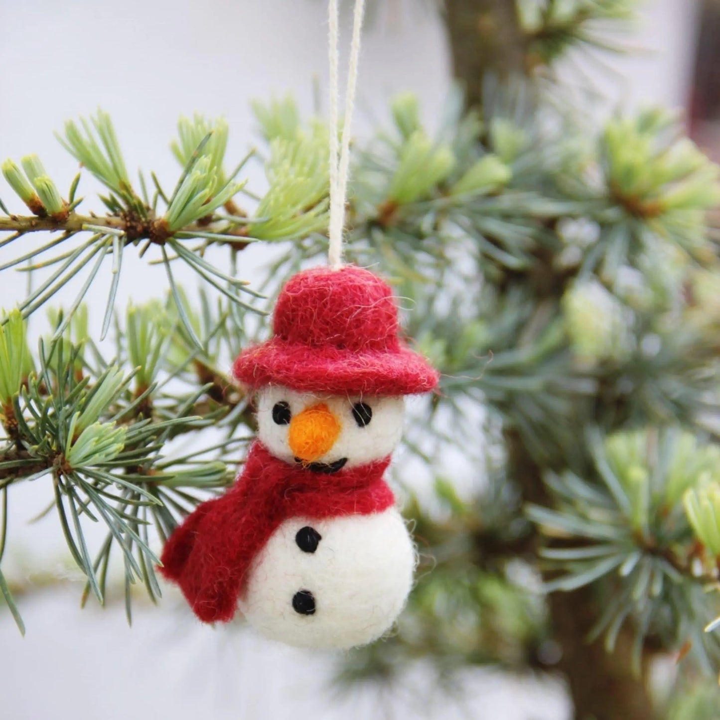 Filzlig Anhänger Schneemann 3er Set Gry & Sif