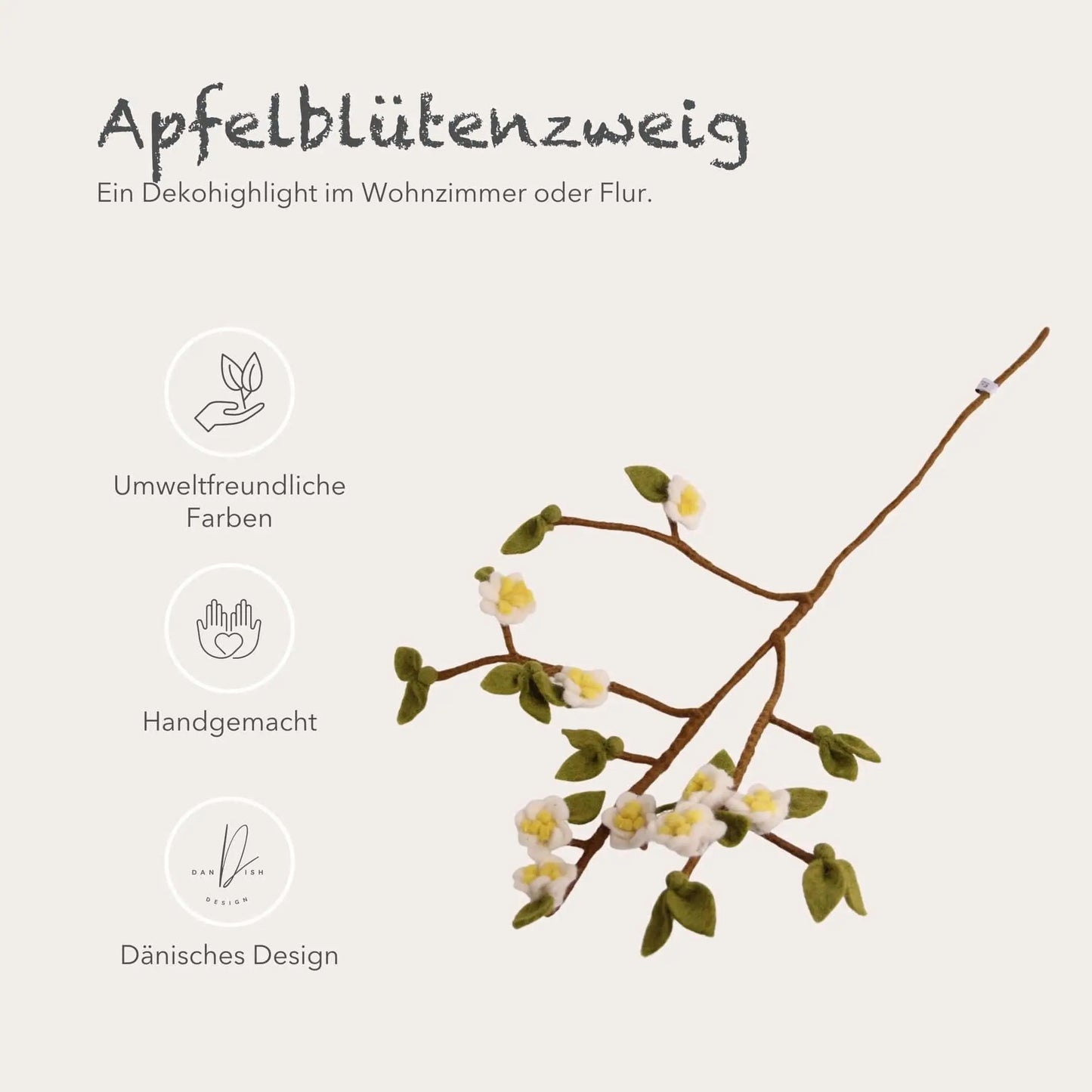 Filzlig Apfelzweig Gry & Sif