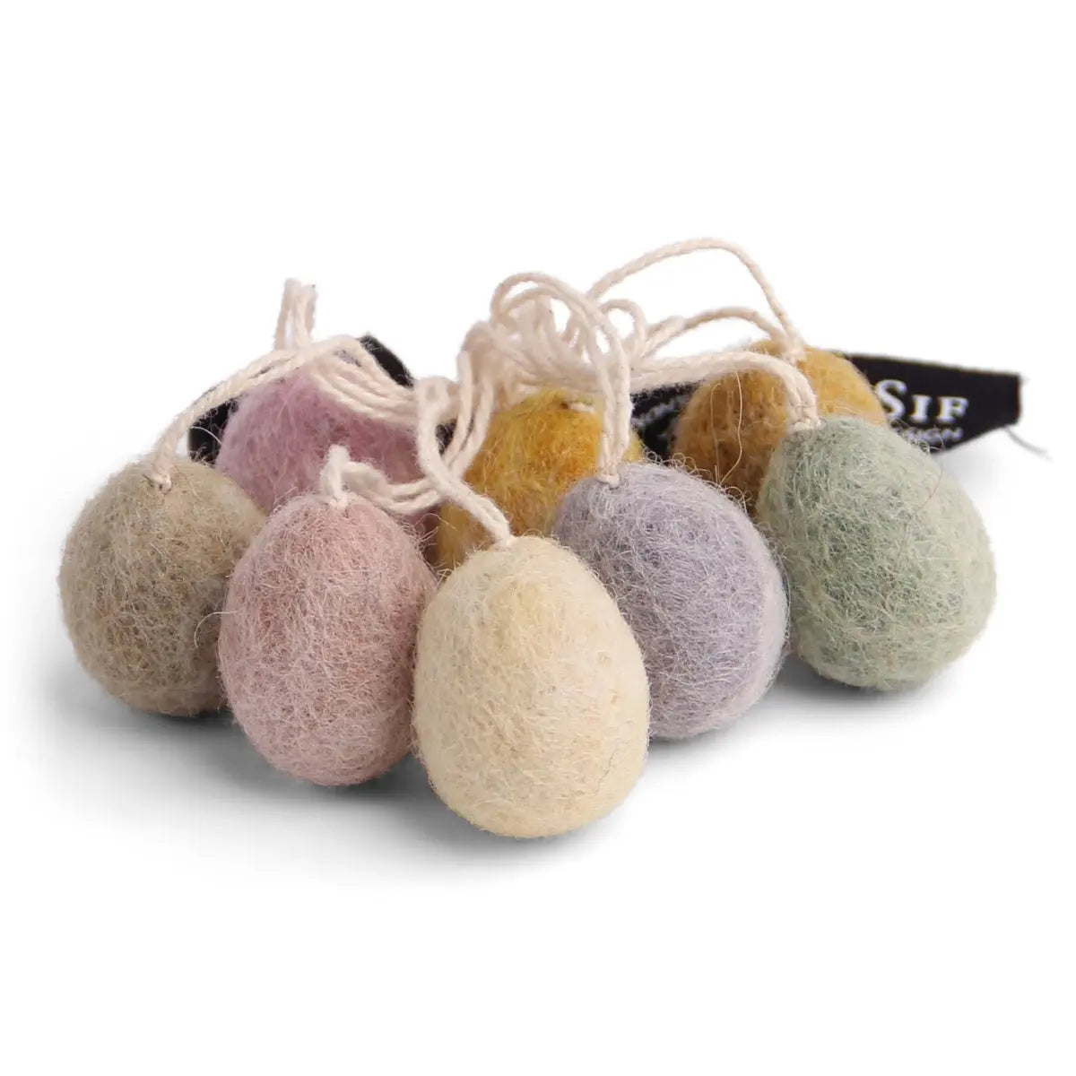 Filzlig Filz-Ostereier 8er Set pastell Gry & Sif