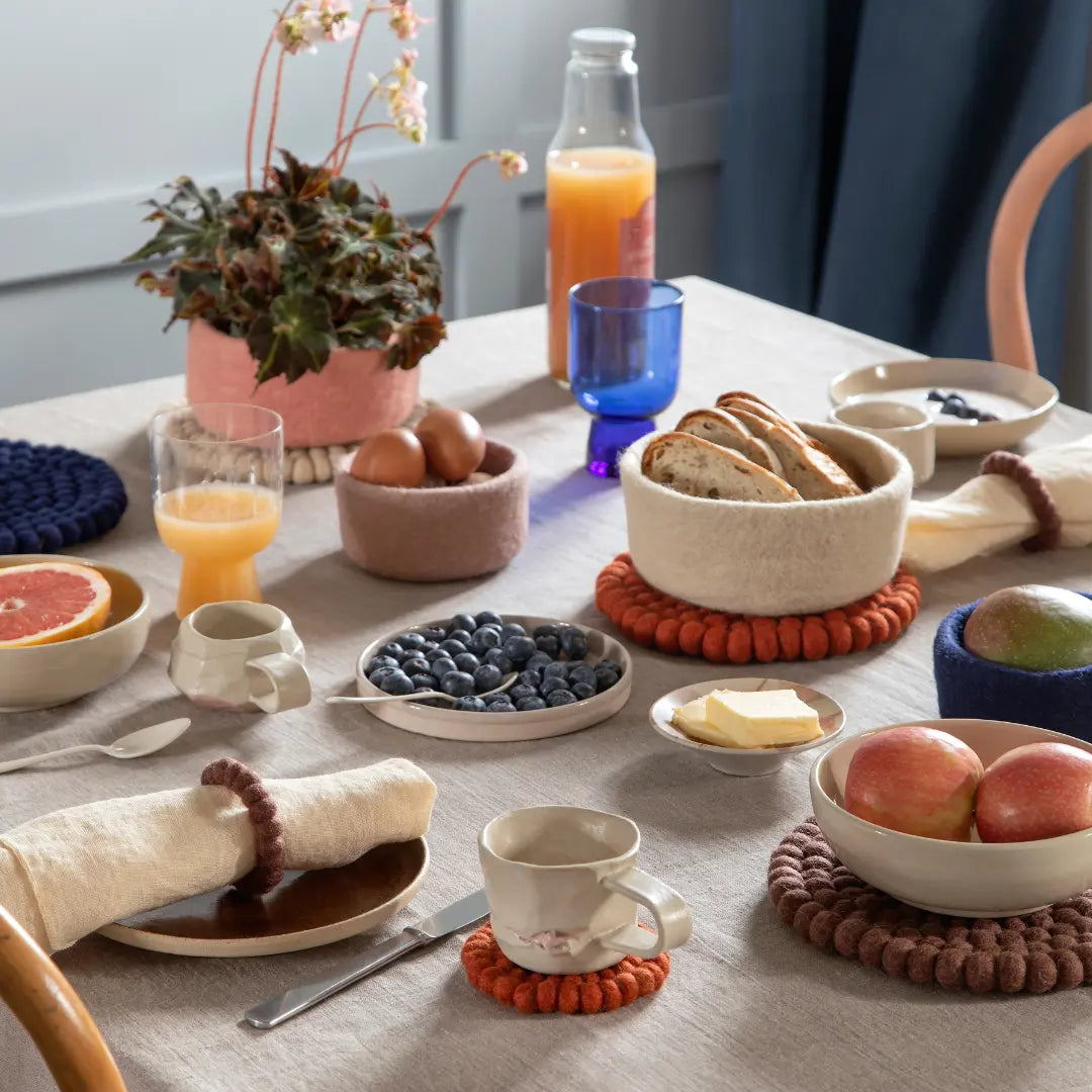 Filzlig Filzschale elfenbein 3er Set Gry & Sif