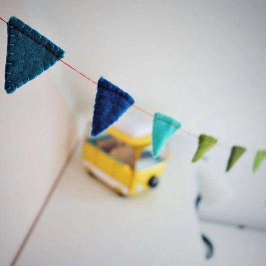 Filzlig Girlande Wimpel 1,8m Gry & Sif Inspirationsbild