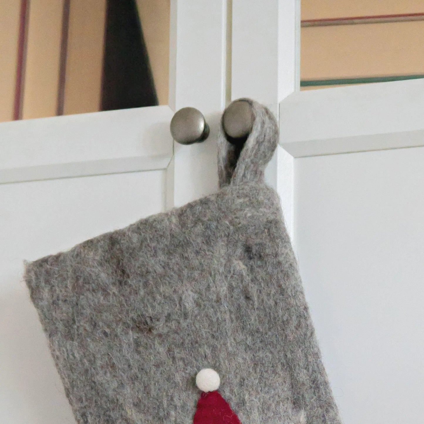 Filzlig Nikolausstrumpf Schneemann Gry & Sif