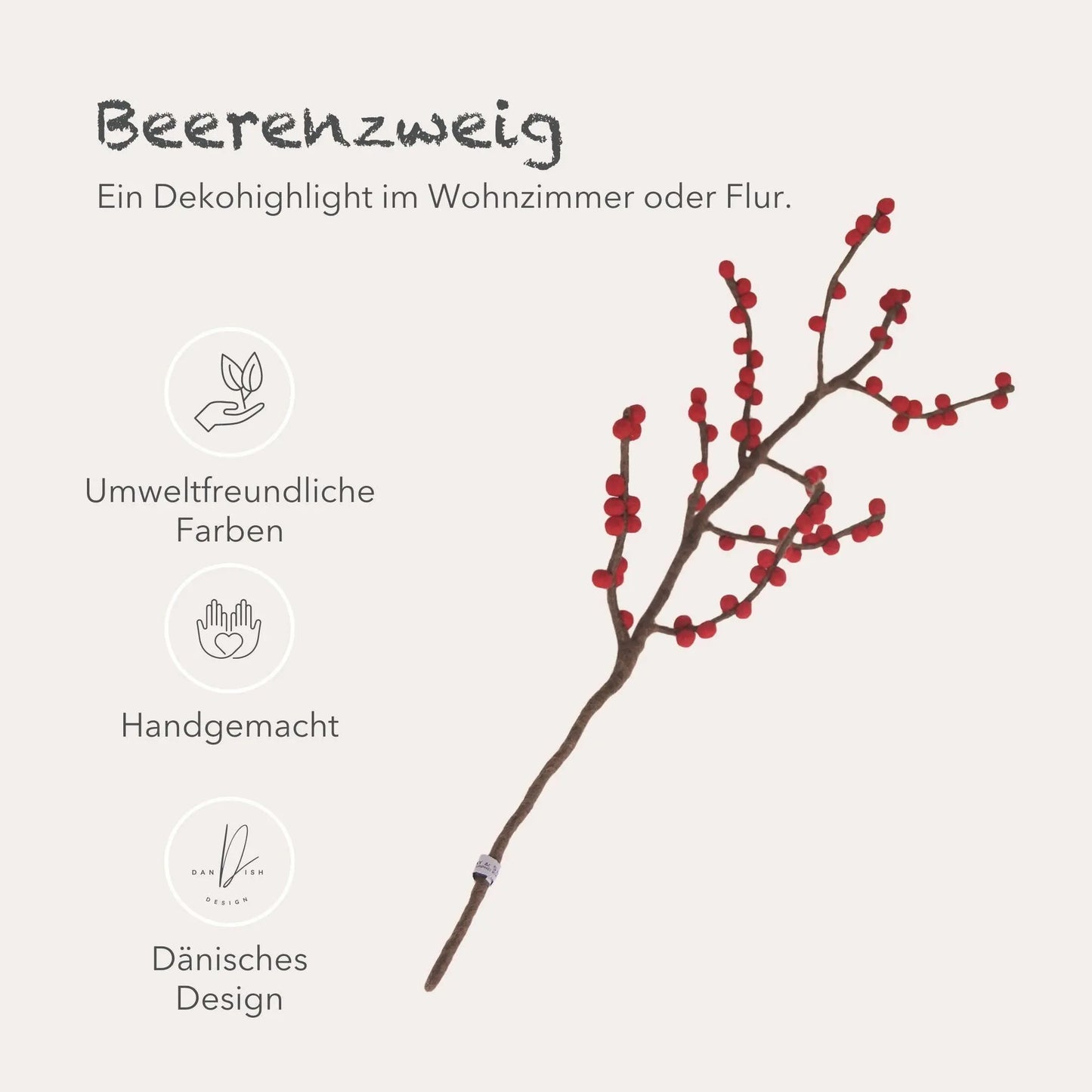 Filzlig Roter Beerenzweig Gry & Sif