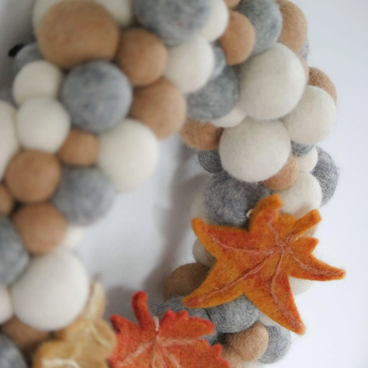 Filzlig Türkranz Herbst Filzkugeln Ø 25cm Gry & Sif