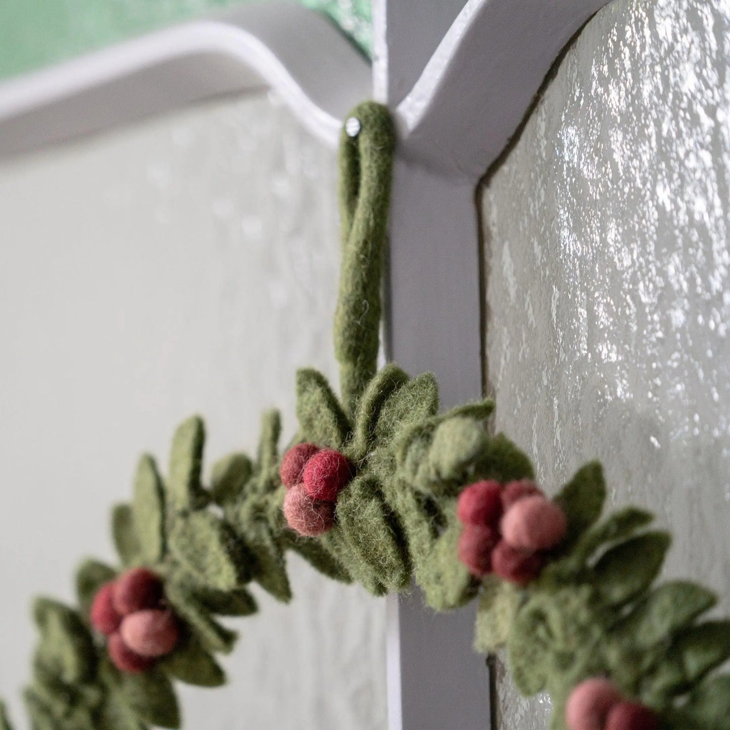 Filzlig Türkranz Winter rote Beeren Ø 15cm Gry & Sif
