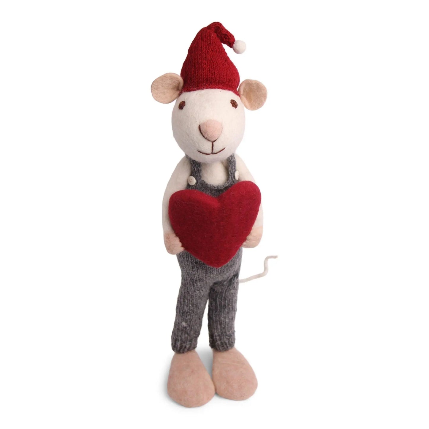 Filzlig XL Weihnachtsfigur Maus mit Herz Gry & Sif