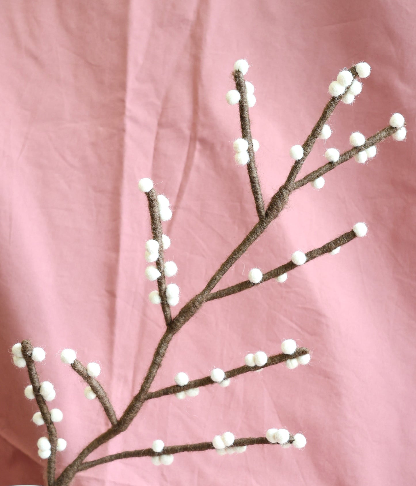 Deko Zweig Weiße Beeren