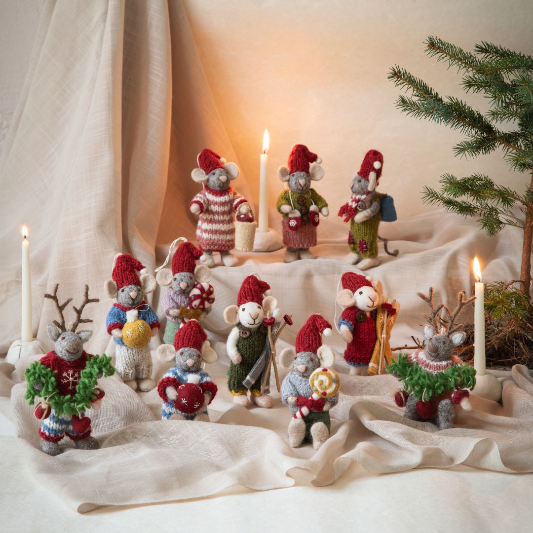 Christmas Mice Family