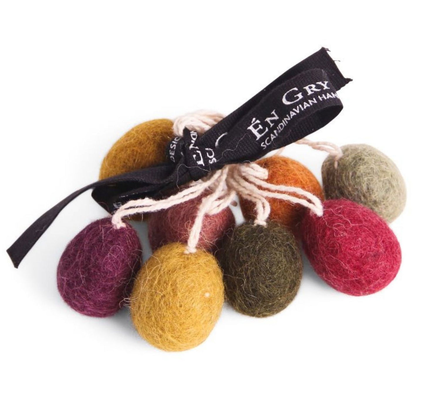 Osteranhänger Mini-Eier Dunkel - 8er-Set