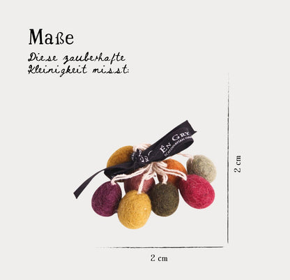 Osteranhänger Mini-Eier Dunkel - 8er-Set