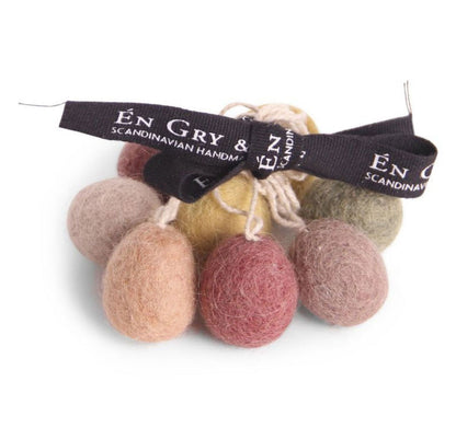 Osteranhänger Mini-Eier Hell - 8er-Set