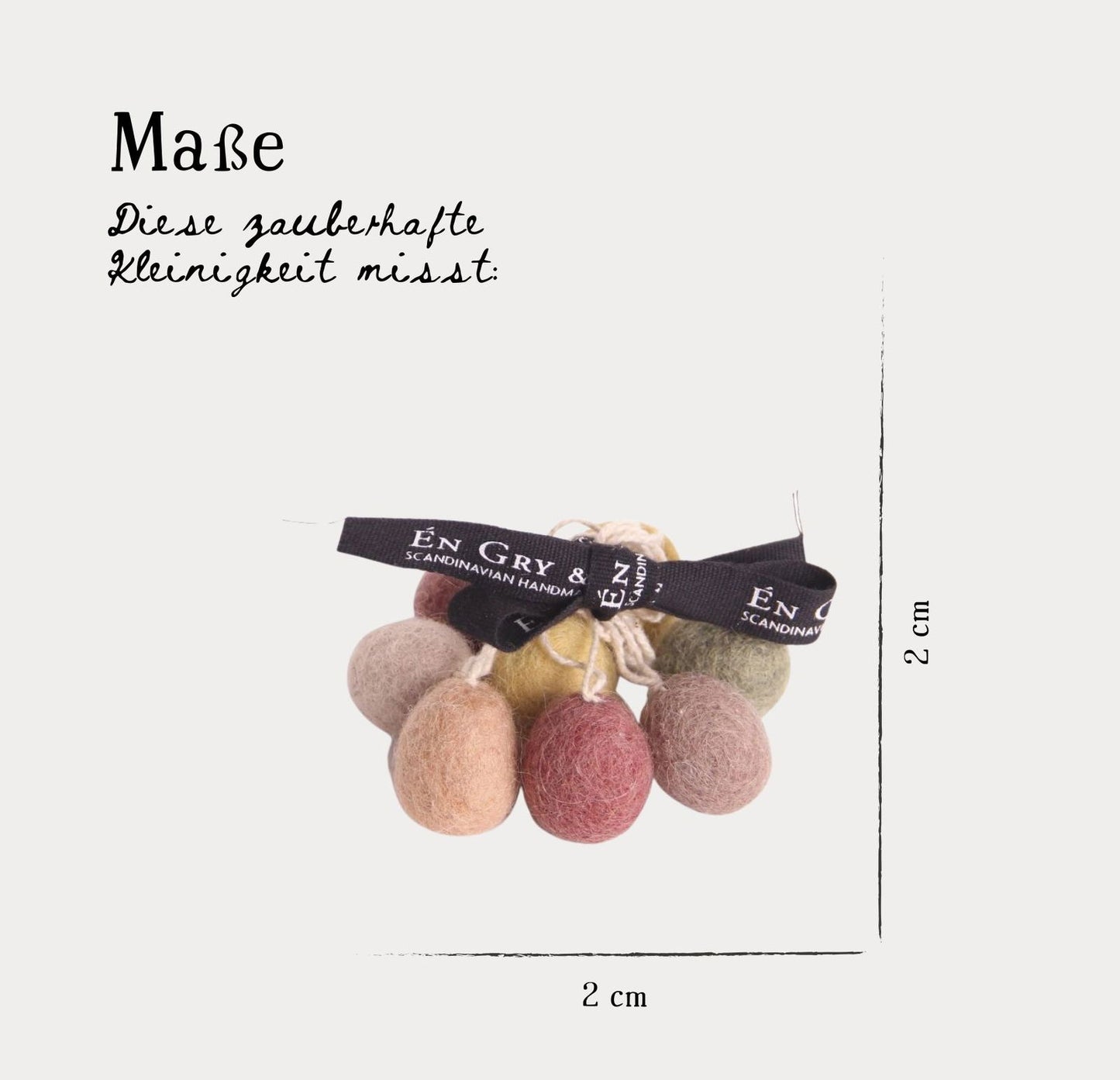 Osteranhänger Mini-Eier Hell - 8er-Set