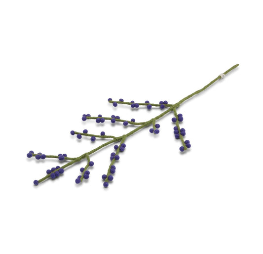 Deko Zweig Tiefblaue Beeren