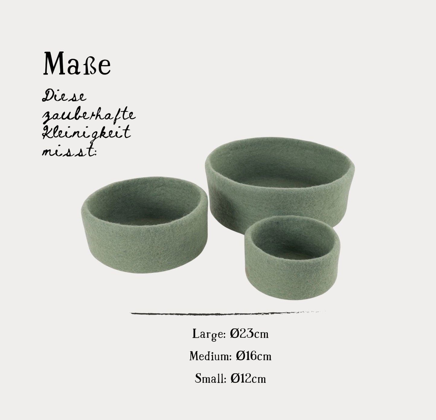 Schalen aus Filz - Set of 3