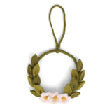 White Blossom Door Wreath – 10 cm Diameter