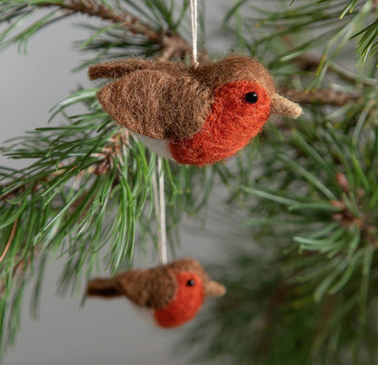 Filzanhänger Vogel   2er-Set