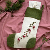 Broderet julestrømpe