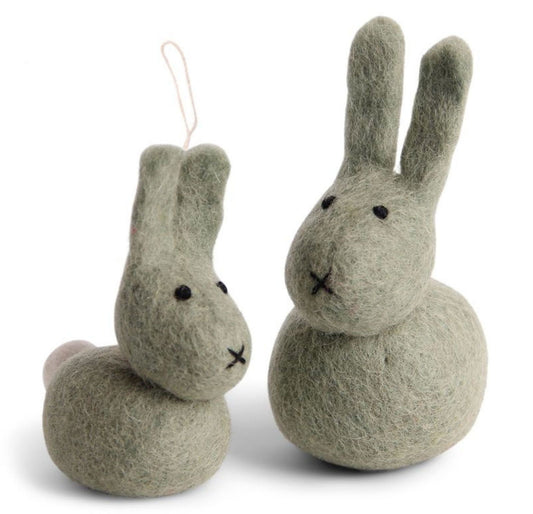 Österliche Figuren Hasen‑Set – grün