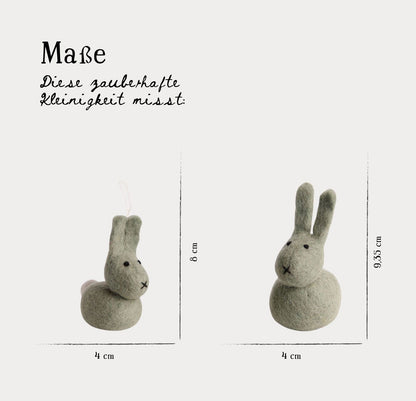 Österliche Figuren Hasen‑Set – grün