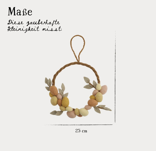 Türkranz mit gelben Eiern Ø25 cm